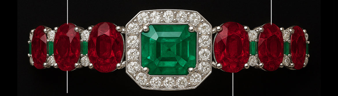 ROYAL RELICS™ – Crimson Panna Diamond Bracelet