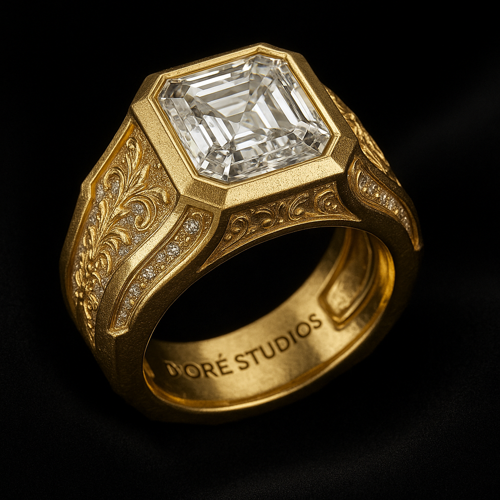 Sovereign Ring – Royal Relics™ 
Crown in Every Carat. – Exclusive handcrafted gold and diamond jewelry by D’ORÉ STUDIOS™