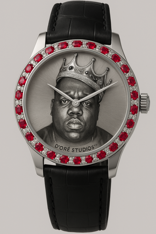 BIGGIE CROWNED™ RUBY EDITION – D’ORÉ STUDIOS™ Luxury Watch – Exclusive handcrafted gold and diamond jewelry by D’ORÉ STUDIOS™