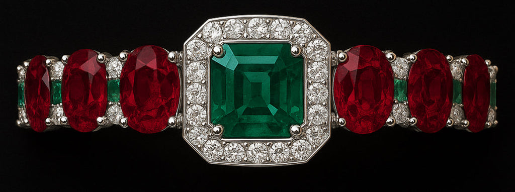 ROYAL RELICS™ – Crimson Panna Diamond Bracelet