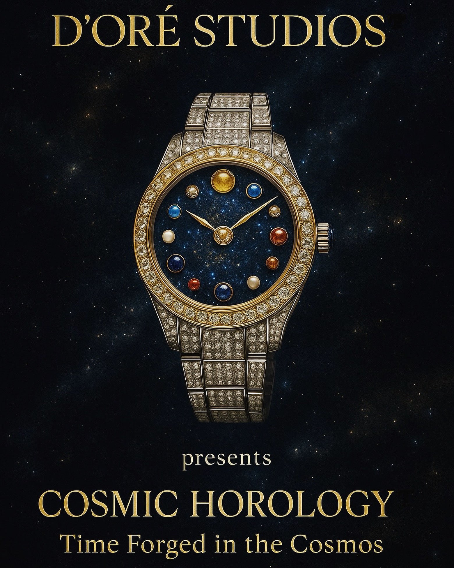 COSMIC HOROLOGY™: “INVICTUS CELESTIA” – Exclusive handcrafted gold and diamond jewelry by D’ORÉ STUDIOS™