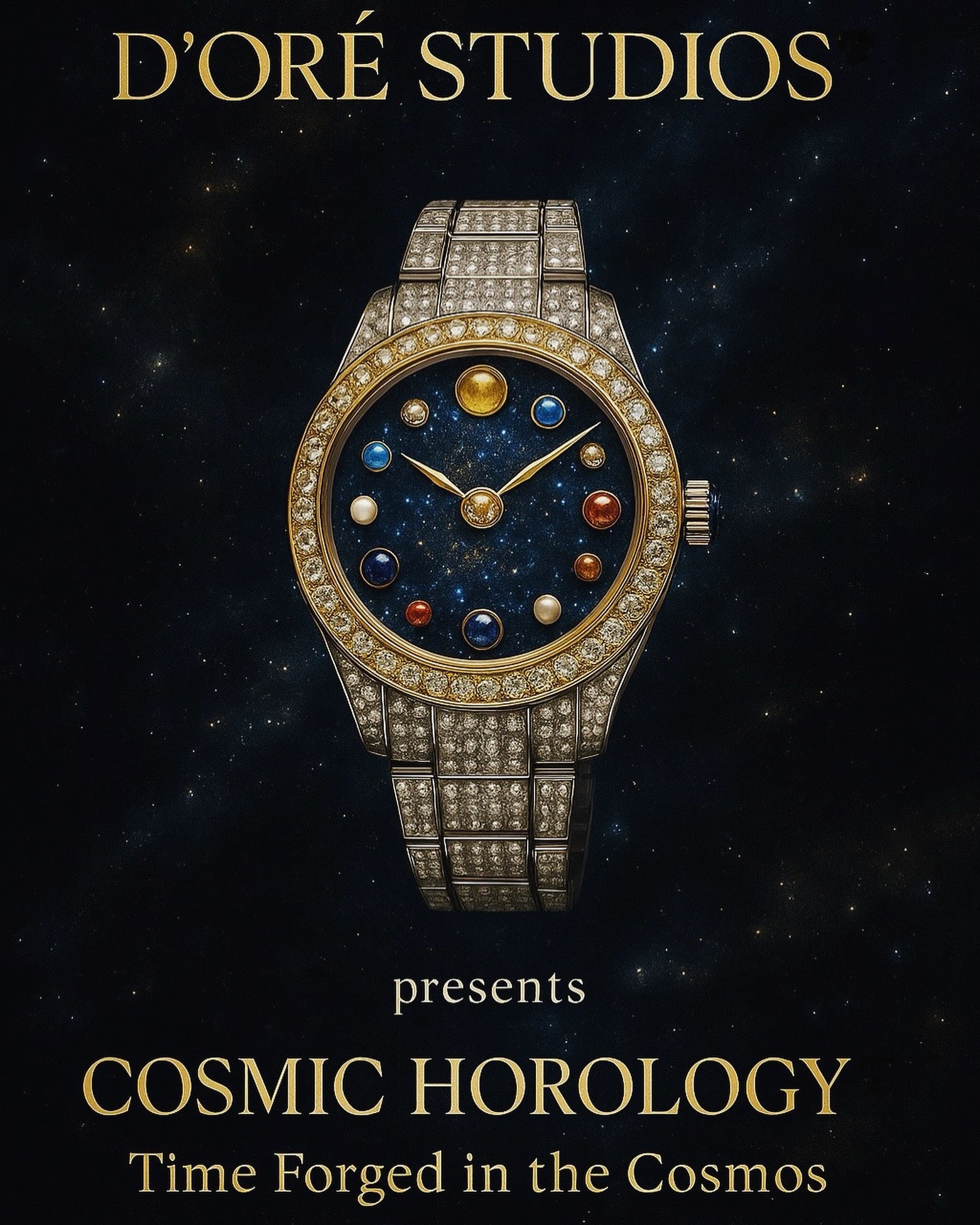 COSMIC HOROLOGY™: “INVICTUS CELESTIA” – Exclusive handcrafted gold and diamond jewelry by D’ORÉ STUDIOS™